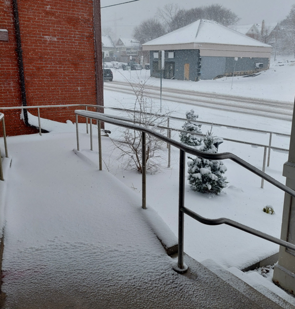 A lot of snow falling March 13 2026